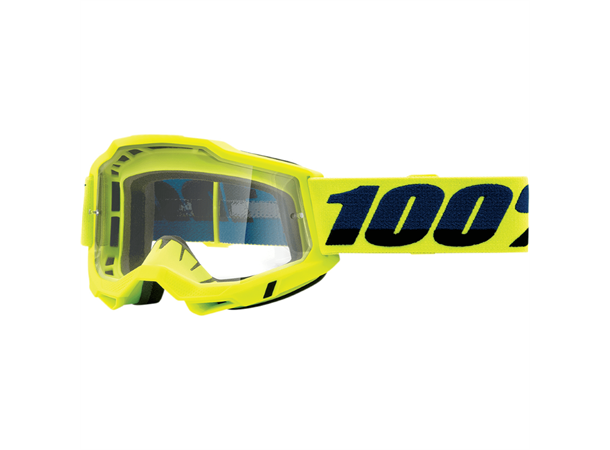 100% Accuri 2 Fluo Yellow Crossbriller Clear Lens