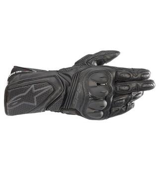Alpinestars SP-8 V3 Motorsykkel Hanske Svart/Svart - Touch-Skjerm Kompatibel