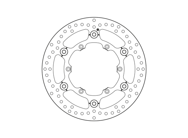 Brembo Serie Oro Flytende bremeskive Yamaha YZ/YZ-F / WRF 270 mm