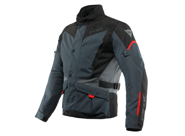Dainese Tempest 3 Motorsykkel Jakke 50 Svart/Rød  D-Dry Vanntett