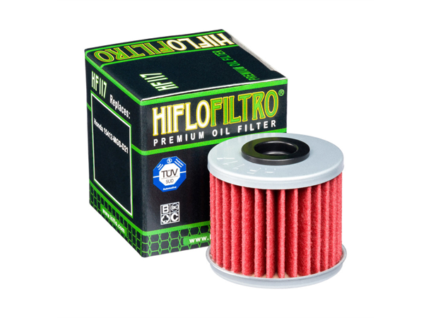 Hiflo oljefilter HF 117 Flere Honda + DCT mod