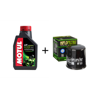 Motul 5100 10W40 & HF303 oljefilter Honda, Kawasaki og Yamaha