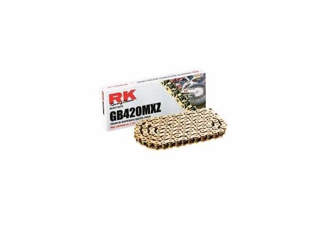 RK GB420MXZ kjede Guld + klips kjedelås 132L