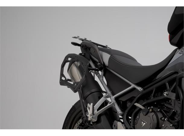 Sw-Motech Trax ADV Sideveskesystem Svart 45/37 Liter. Tiger 900 Gt/Rally Pro