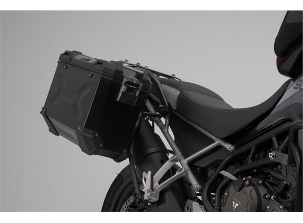 Sw-Motech Trax ADV Sideveskesystem Svart 45/37 Liter. Tiger 900 Gt/Rally Pro