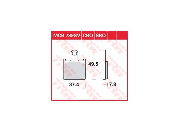 TRW MCB789SV Bremseklosser SBS 838HS