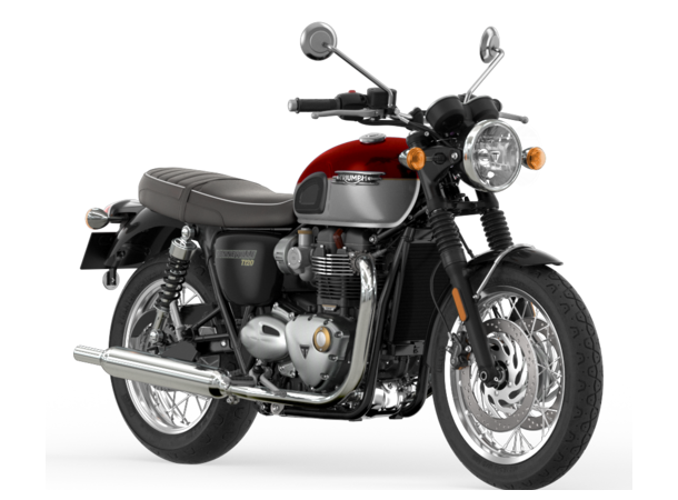 Triumph Bonneville T120 2023 Cordovan Red Silver Ice