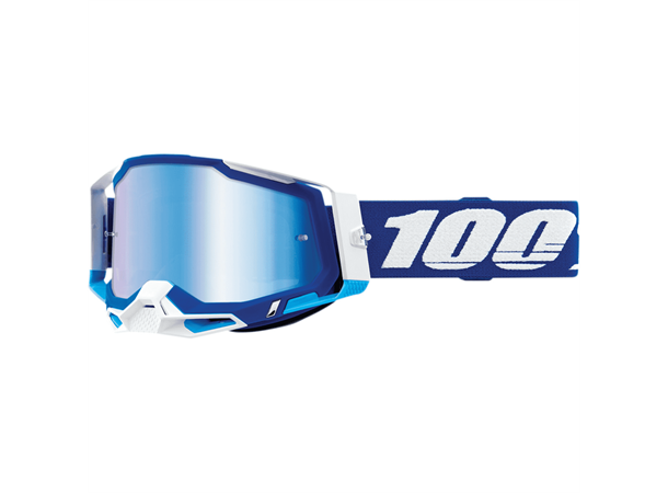 100% Racecraft 2 Crossbriller Blått Speilglass - Blå