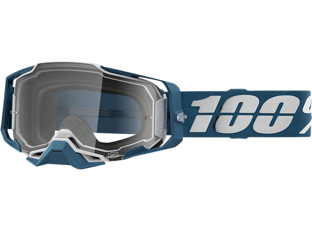 100 % Armega Crossbriller Klart Glass - Blå/Hvit