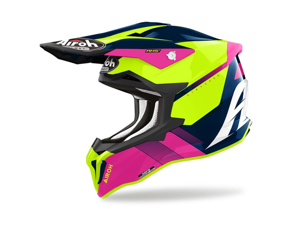 Airoh Strycker Crosshjelm XS Blazer Blå/Rosa