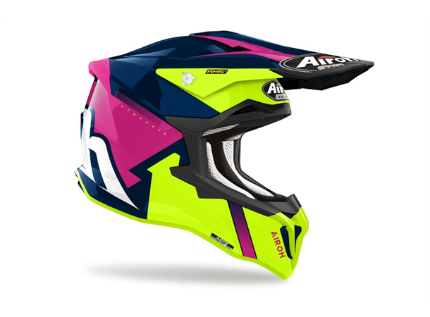 Airoh Strycker Crosshjelm XS Blazer Blå/Rosa