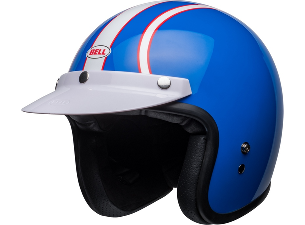 Bell Custom 500 Motorsykkel Hjelm M Six Days - Steve McQueen