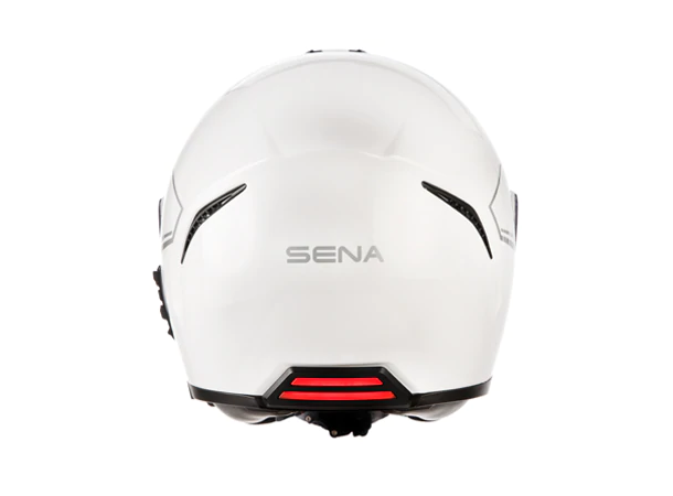 SENA IMPULSE Motorsykkel Hjelm Sort M LED Lys - Integrert Mesh Intercom