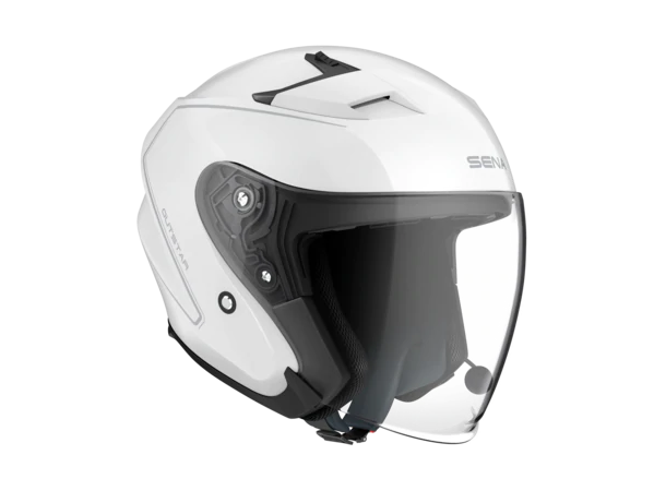 SENA OUTSTAR Motorsykkel Hjelm Sort S Integrert Intercom