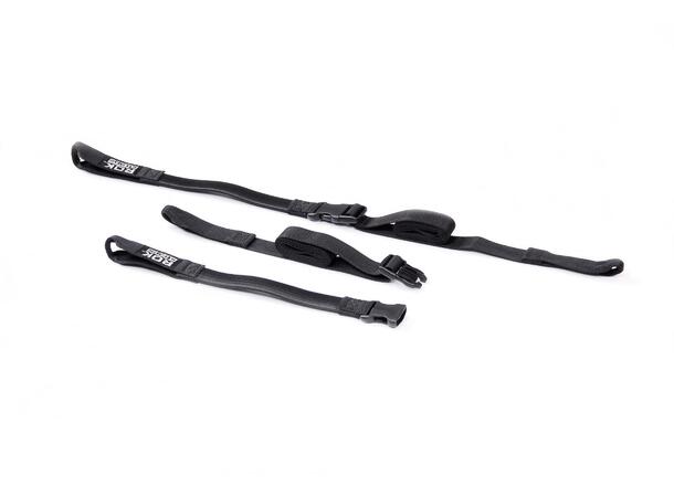 Sw-Motech ROK straps 2 adjustable straps. Black. 500-1500 mm.