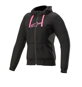 Alpinestars Chrome Hoodie Dame Svart/Rosa - MC-Hettegenser