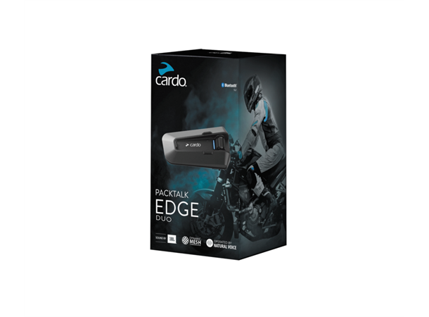 Cardo Packtalk Edge Duo Dobbelsett - for 2 hjelmer