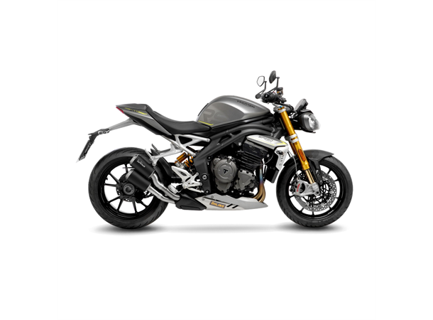 Leovince Lv-10 Black Edition 2 Slip-On Sbk Lv-10 Black Triumph Speed Triple 12