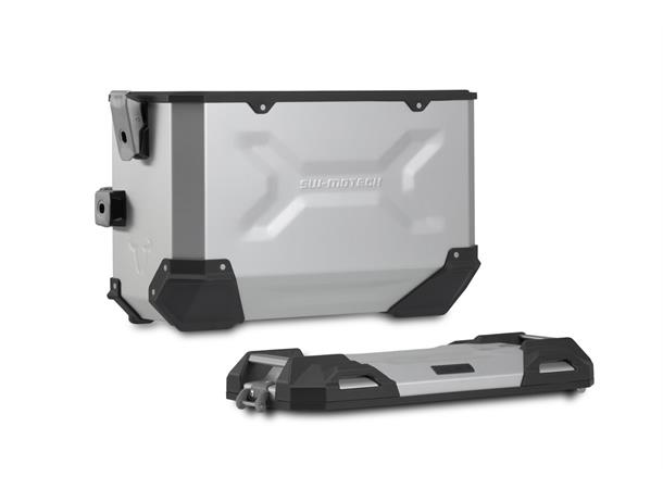 Sw-Motech Trax ADV Sideveskesystem Sølv 45/37 Liter. Tiger 900 Gt/Rally Pro