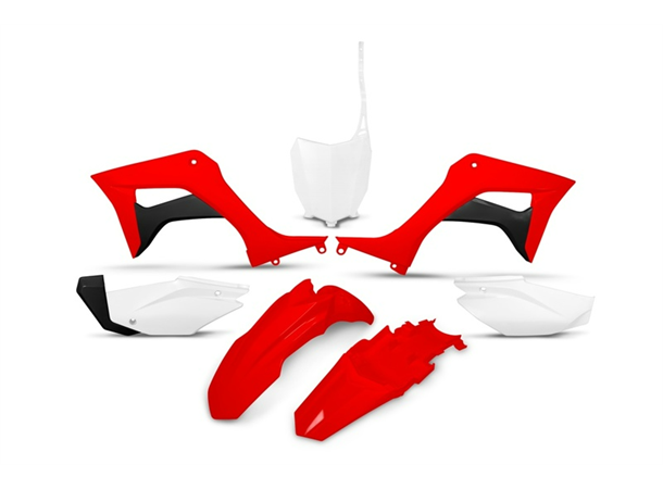 UFO Plastkit 5-delar Hvit/Rød - Honda CRF 110 2019-