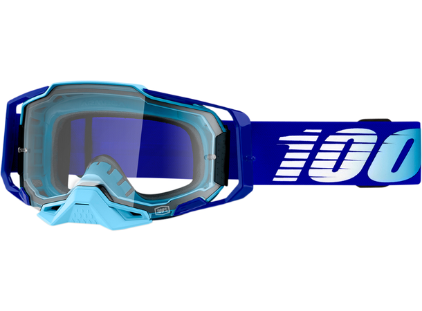 100% Armega Crossbriller Klart Glass - Royal Blå