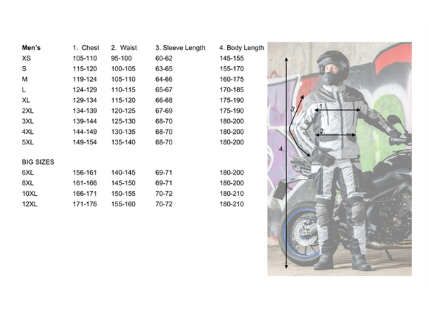 AGM Motorsykkel Jakke 6XL Mørk Camo Tekstiljakke