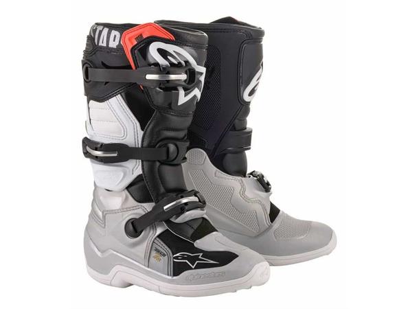 Alpinestars Tech 7S Støvler Barn 42 Svart/Sølv/Hvit/Gull