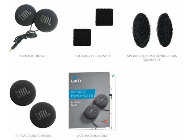Cardo JBL Oppgraderingskit 45mm JBL Høyttalere - 3,5 mm jack