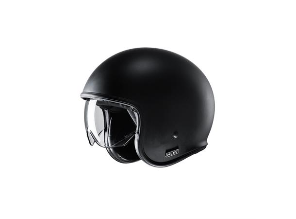 Hjc V30 Hjelm Motorsykkel Hjelm M Matt Svart - Retro Casual