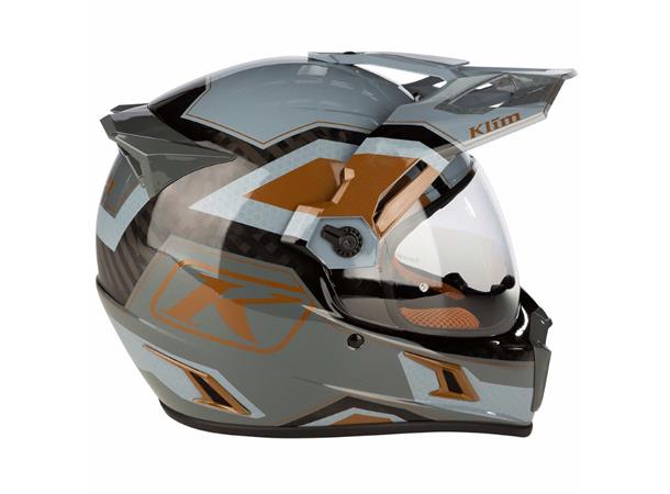 KLIM KRIOS PRO ECE Hjelm S Karbon - Koroyd Rally Metallic Bronze