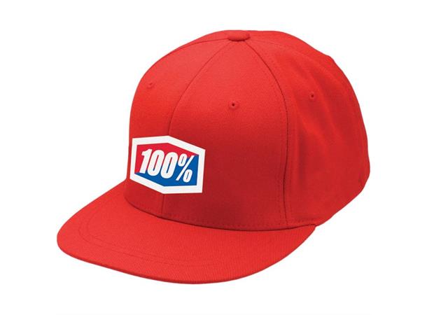 100% Caps Rød L/XL