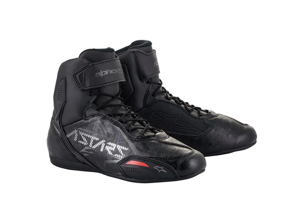 Alpinestars Faster-3 Motorsykkel Sko Svart/Grå/Rød - Lett/Luftig