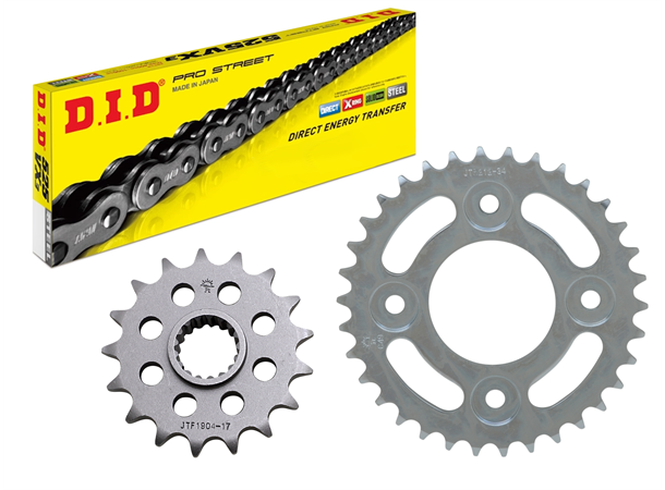 D.I.D Drevsett 525VX3 16T & 43T Yamaha Tracer 700 16-21