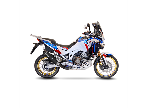Leovince Lv One Evo Black Edition Slip- Sbk Lv One Evo Black Honda Crf 1100 L A