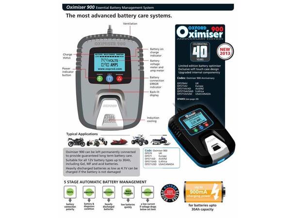 Oxford Oximiser 888 Batterilader