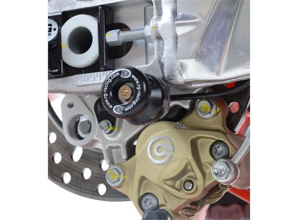 R&G M6 Cotton reels for Aprilia RSVs+Fal lcos, V4 Tuono (white), Norton Commando