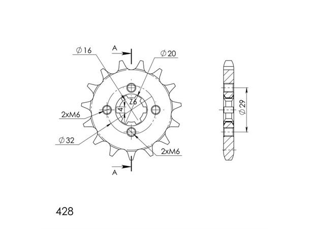 Supersprox / JT Framdrev 1425.14 14T