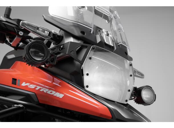 Sw-Motech Headlight guard Bracket with PVC panel. Suzuki V-Strom 1