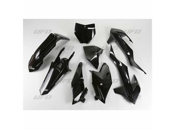 UFO Plastkit 5-deler Svart Ktm Sx85 18- / Husqvarna Tc 85 18-