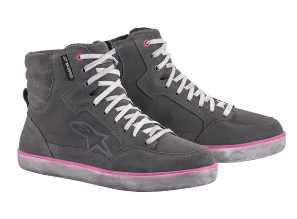 Alpinestars J-6 Motorsykkel Sko Dam 38,5 Grå/Lilla - Vanntett Drystar