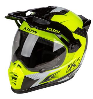 KLIM KRIOS PRO ECE Hjelm Karbon - Koroyd Charger Hi-Vis