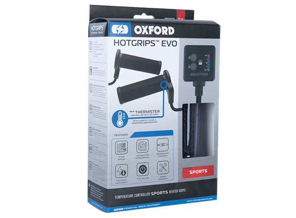 OXFORD Hotgrips EVO Sports Thermistorstyring av varmen
