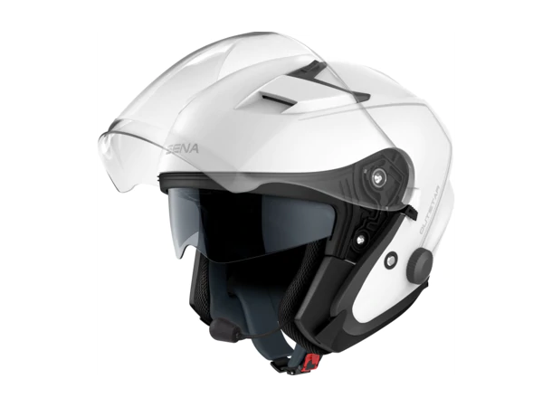 SENA OUTSTAR Motorsykkel Hjelm Hvit S Integrert Intercom