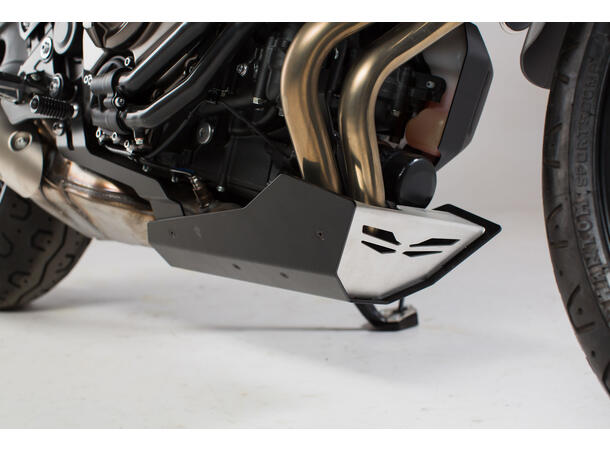 Sw-Motech Front spoiler Black/Silver. MT07/ MT07 Tracer, XSR700