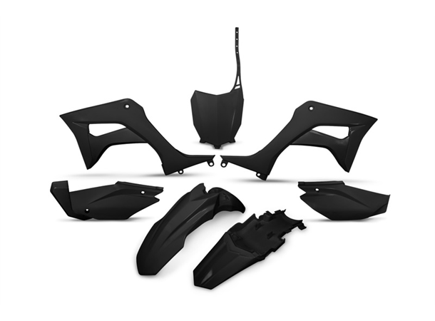 UFO Plastkit 5-delar Svart - Honda CRF 110 2019-