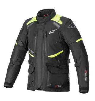 Alpinestars Andes V3 Motorsykkel Jakke Svart/Fluo Gul - Drystar/Vanntett