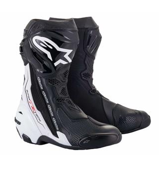 Alpinestars Supertech R V2 MC-Støvel Sort/Hvit - Racing