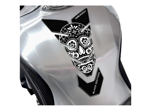 Onedesign tankpad black etd skull - Hvit