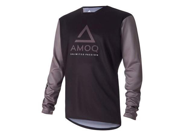 AMOQ Ascent Comp Crosstrøye M Svart/Grå
