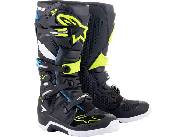 Alpinestars Tech 7 Støvler 45,5 Svart/Blå/Hvit/Rød